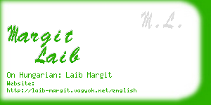 margit laib business card